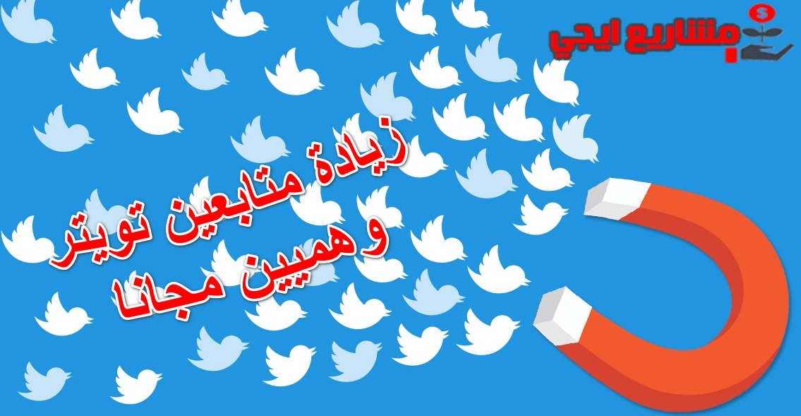 زيادة متابعين تويتر وهميين مجانا