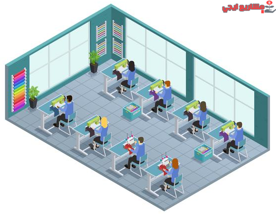 مشروع مصنع ملابس