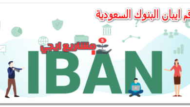 رقم ايبان البنوك السعودية