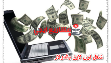 شغل اون لاين بالدولار
