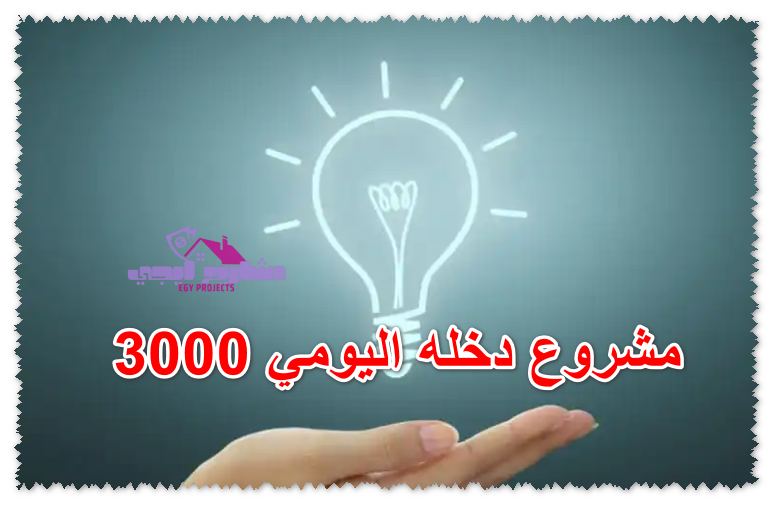 مشروع دخله اليومي 3000