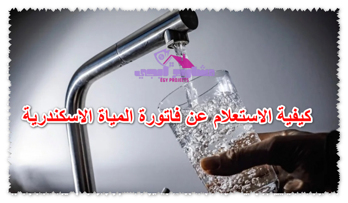 كيفية الاستعلام عن فاتورة المياة الاسكندرية