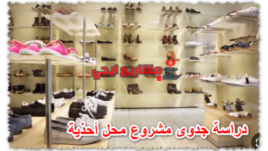 دراسة جدوى مشروع محل أحذية
