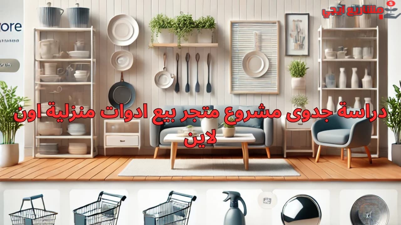 دراسة جدوى مشروع متجر بيع ادوات منزلية اون لاين