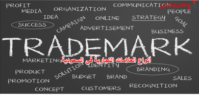 أنواع العلامات التجارية في السعودية