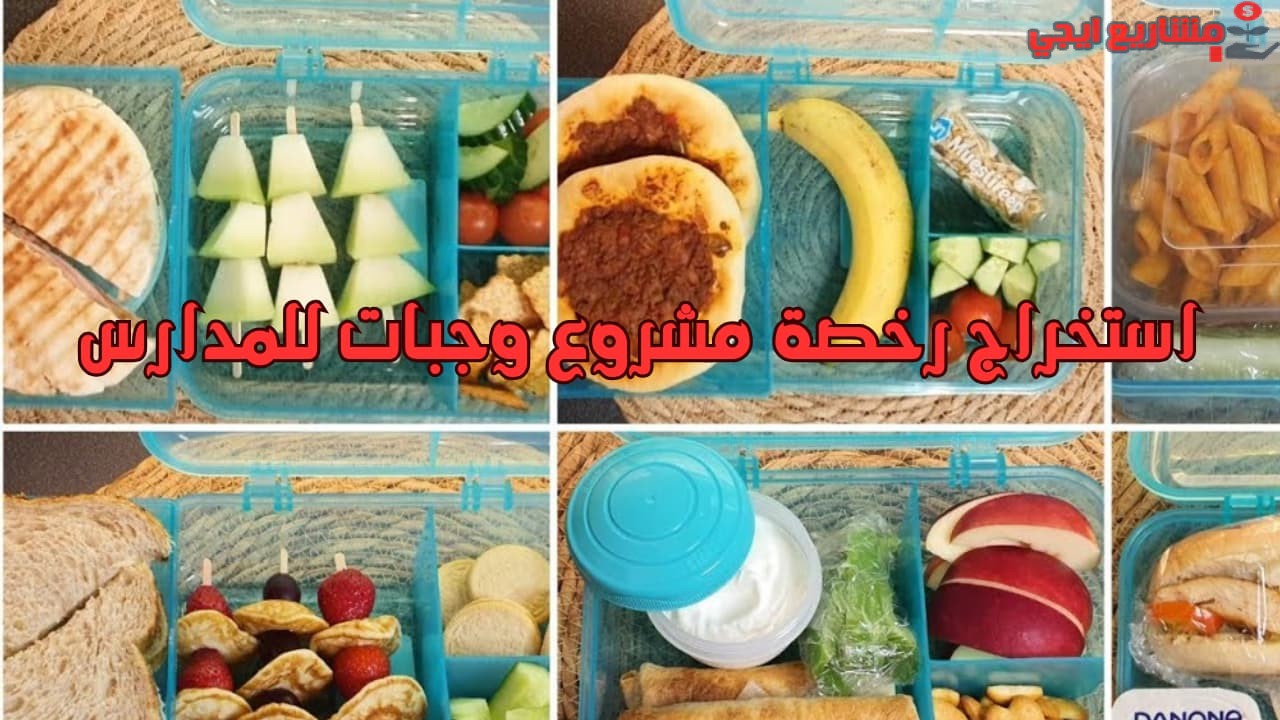 استخراج رخصة مشروع وجبات للمدارس