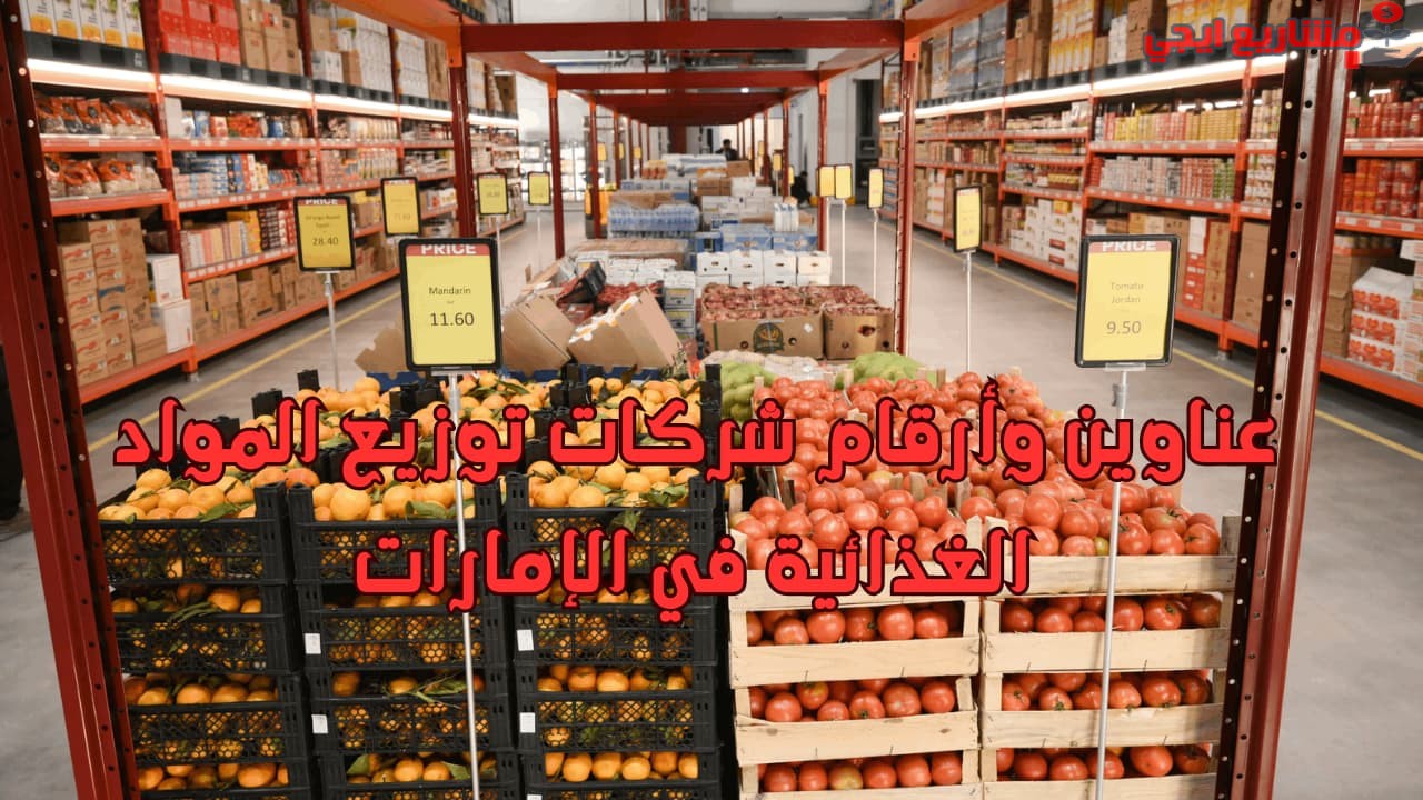 عناوين وأرقام شركات توزيع المواد الغذائية في الإمارات