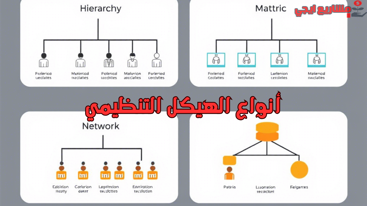 أنواع الهيكل التنظيمي