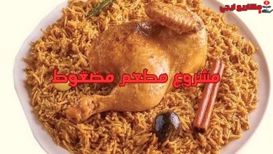 مشروع مطعم مضغوط